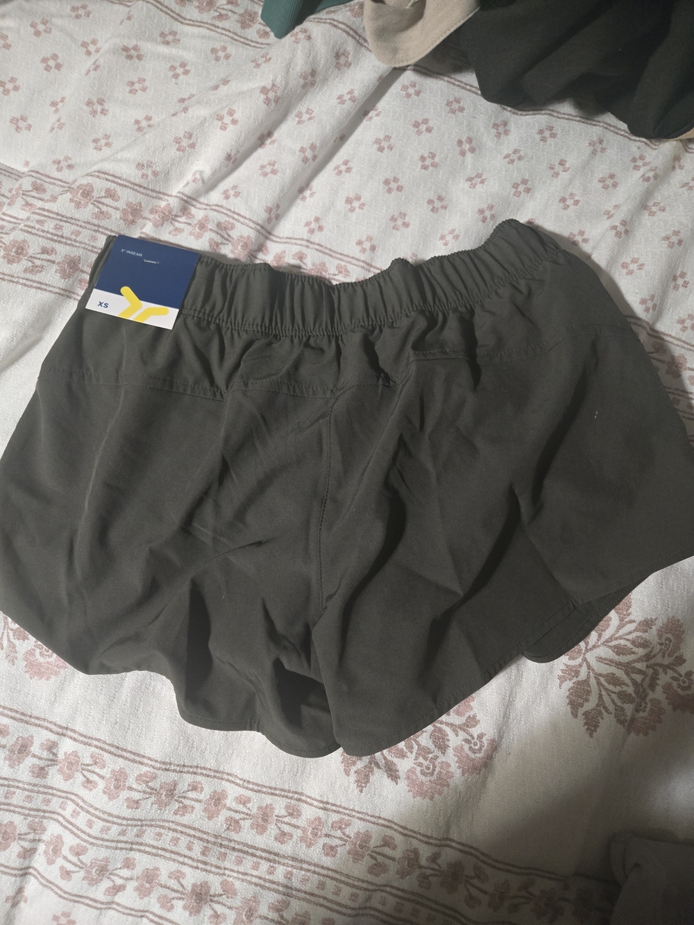 Old Navy Green Athletic Running Shorts with Elastic Waist